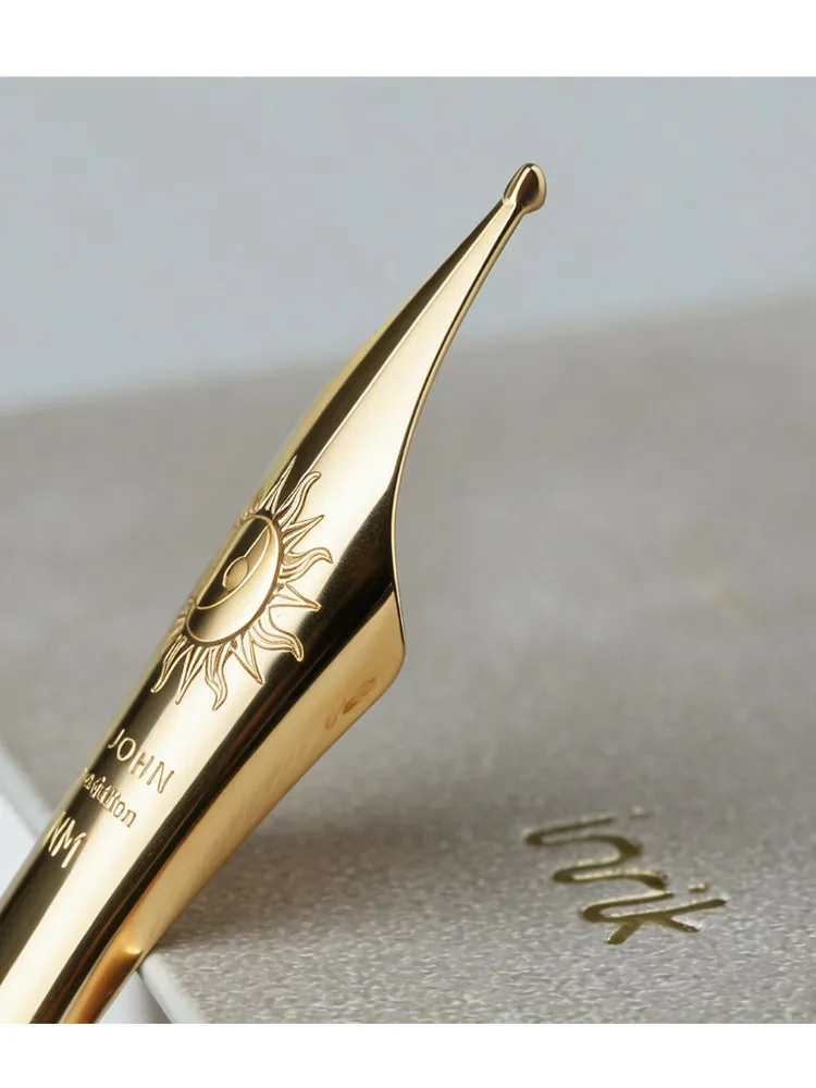 MAJOHN No.8 40mm Długa końcówka do ostrzenia noży NF NM0.6~0.8mm Ręcznie polerowana końcówka do kaligrafii z dużymi cząsteczkami iridu — zdjęcie produktu 7