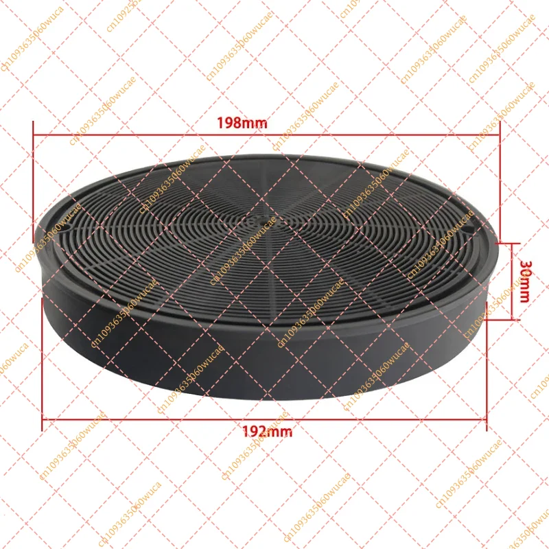 1PC Range Hood Carbon Filter 198x30mm, Replacement Charcoal Vent Filter for Ductless Kitchen Ventilation