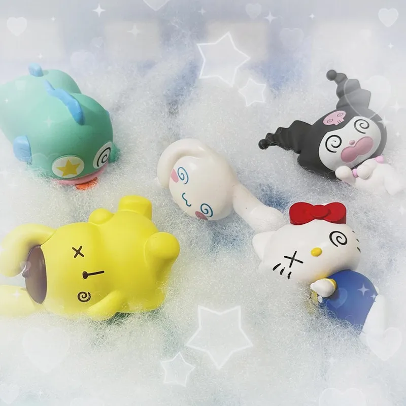 

New In Stock Cute Kt Cat Style Blind Box Mini Figure With Dizziness Pose Collectible Desktop Ornament Surprise Gift For Fans