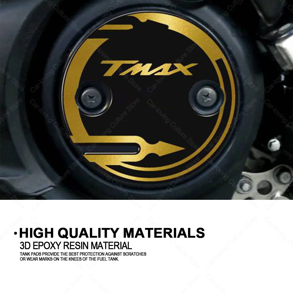 Motorcycle Accessories Waterproof Protective Sticker Engine Sticker 3D Epoxy Protective Sticker For TMAX 500 530 T-MAX 2001-2016