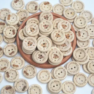 50pcs 2 Handshop natürliche Holzknöpfe für Kleidung DIY handgefertigtes Knopf 2 Ilhos Nähknöpfe Zubehör3 8 Hauptverkaufskupplung machen 250 - №3