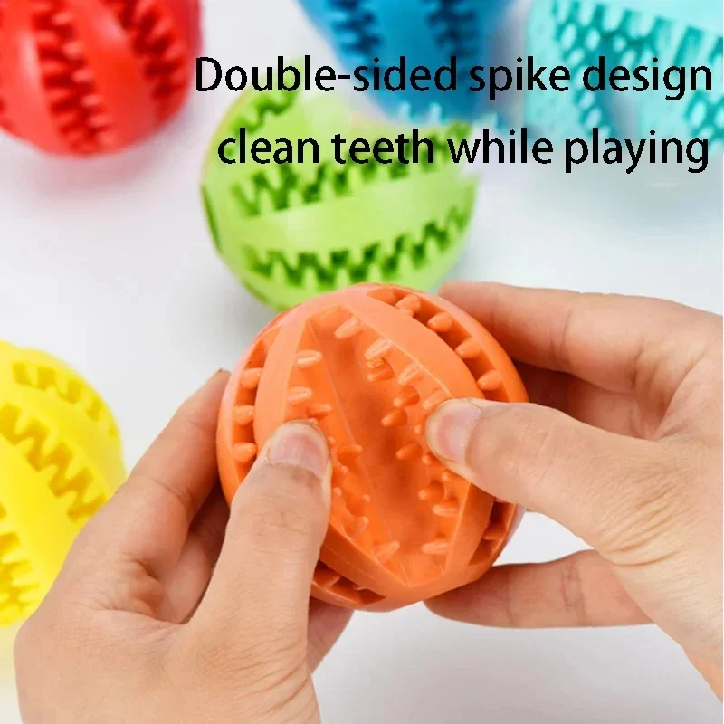1/2/3pcs Silicone Pet Dog Toy Ball Interactive Bite-resistant Chew Toy for Small Dog Tooth Cleaning Elasticity Ball Pet Products