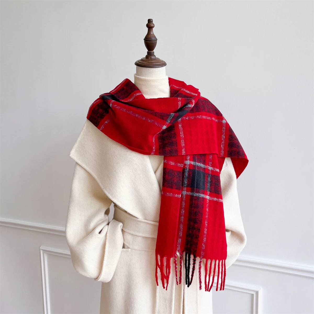 Luxury Winter Scarf Women Cashmere Warm Pashmina Brand Foulard Female Shawls Wraps Thick Soft Bufanda Poncho Scarves Stole 2025