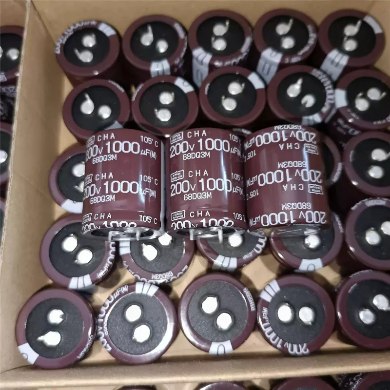 2PCS 1000uF 200V Electrolytic Capacitor Large Capacity Electrolytic Capacitors