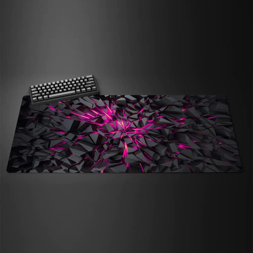 

Коврик для мыши с 3D геометрией XXL, большой компьютерный коврик, офисный игровой настольный коврик 80x40 см, резиновый противоскользящий коврик для игровой клавиатуры, коврики для мыши, настольные коврики