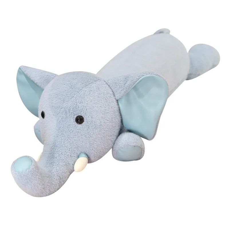 

Hot Mink Down Stuffed Elephant Pillow Skin-firendly Soft Intresting Long Nose Animal Plush Sleeping Gifts For Baby