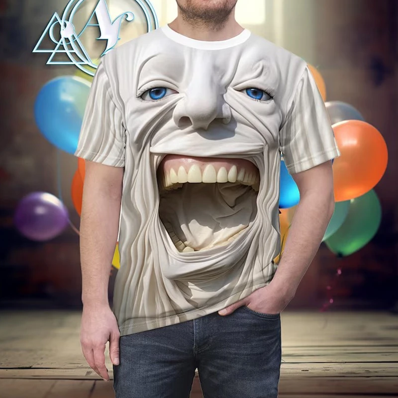 

3d Pinrt Grimace Cool Mens Designer T-shirts Street Hip Hop Boys Kids Funny Tee Shirt y2k Tops Fashion Short-sleeved Tees Male