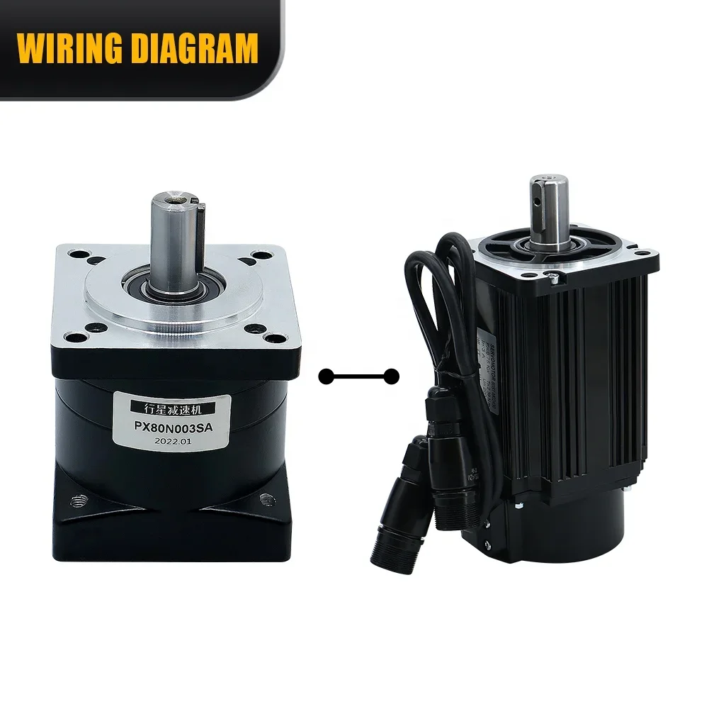 2026 NewHLTNC 80 Flange Ratio 3 4 5 6 8 PX80 Planetary Gearbox Reducer PX 80 For 80ST Servo Motor 750w 1kw view 4
