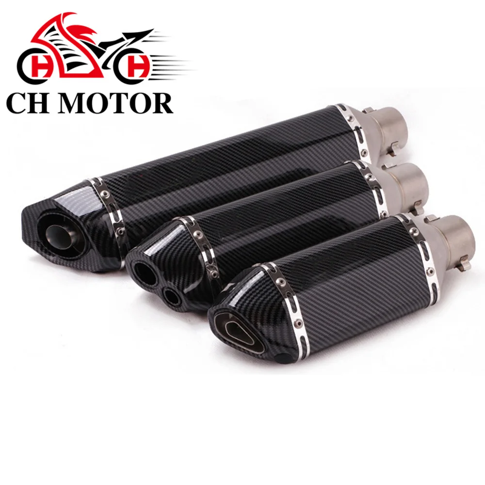motorcycle spare parts universal 51mm Escapes Para Motos Motorcycle Exhaust System Muffler with Db Killer high quality