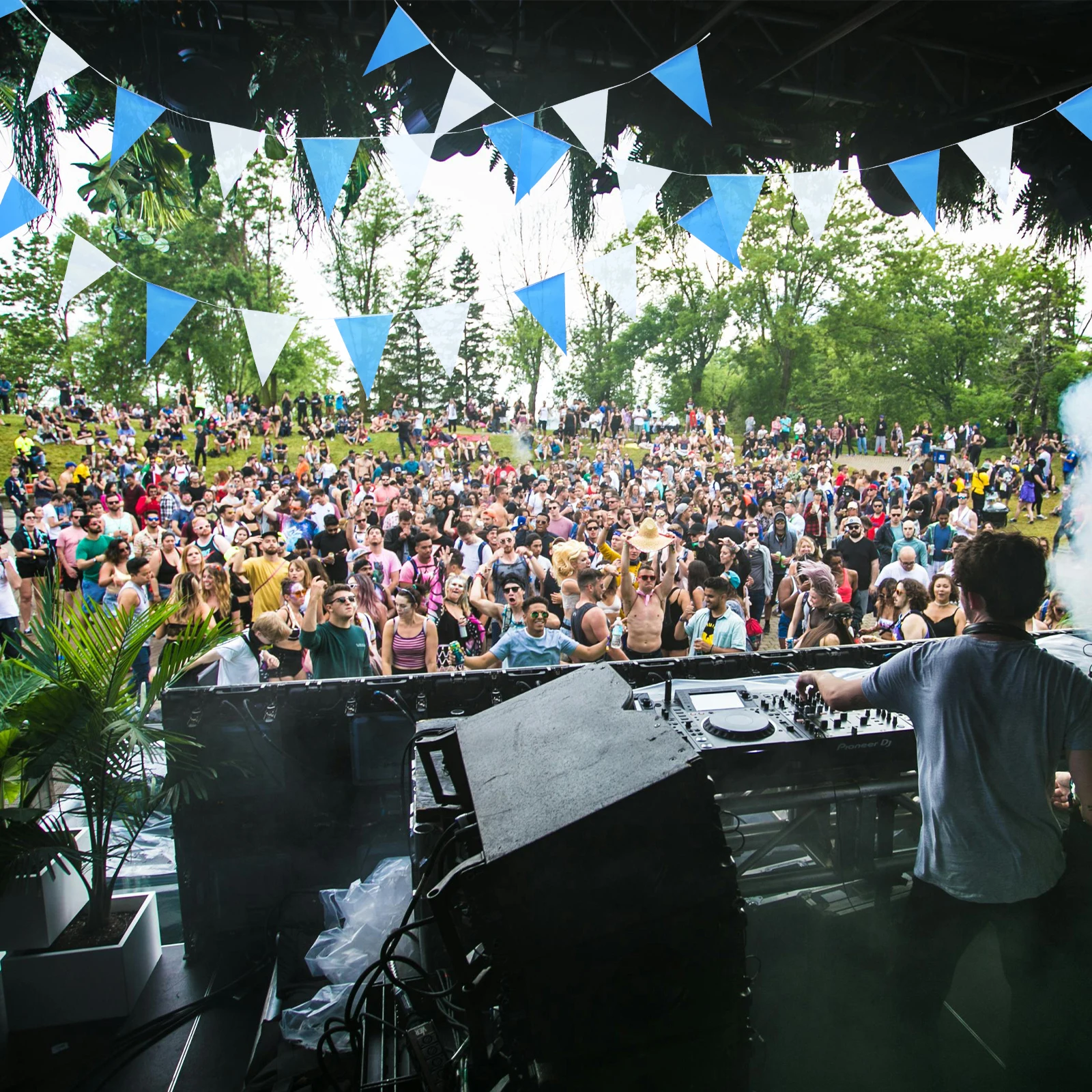 

1 Set Triangle Pennant Bavarian Polyester Oktoberfest Decoration For Party Garden Indoor Outdoor Use Oktoberfest