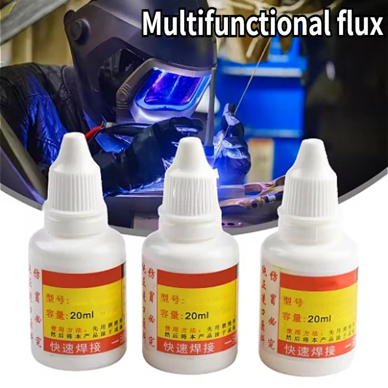 1/2/3pcs 20ml Stainless Steel Liquid Flux Welding Solder Non-toxic Copper HWY-800 Paste Flux Liquid Solders Water Liquid Solders