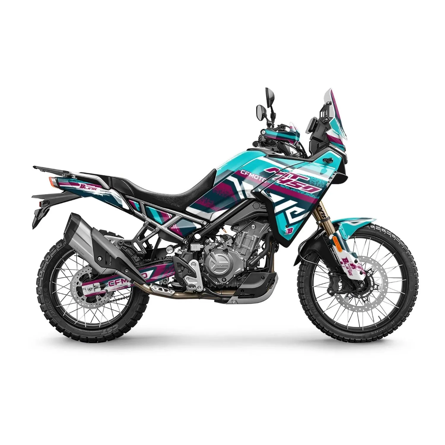 Motorcycle Body Fairing Sticker Decal Protective Street Bike Full Graphic Kit  For CFMOTO 450MT 2024-2026 Design 5
