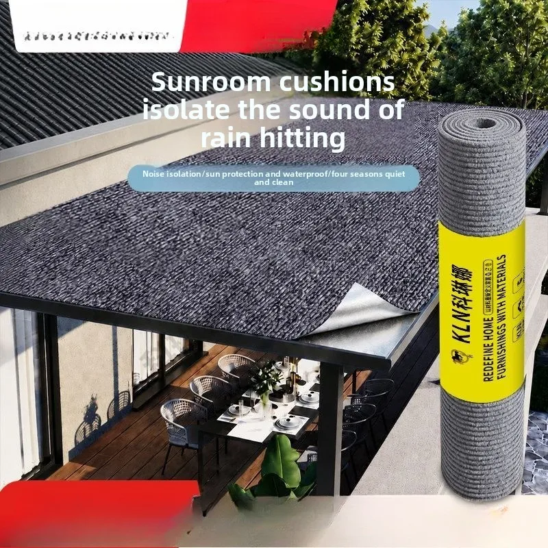 Self Adhesive Waterproof Wallpaper Noise Insulation Film for Balcony Ceiling Roof Rain Soundproof Furniture Protector