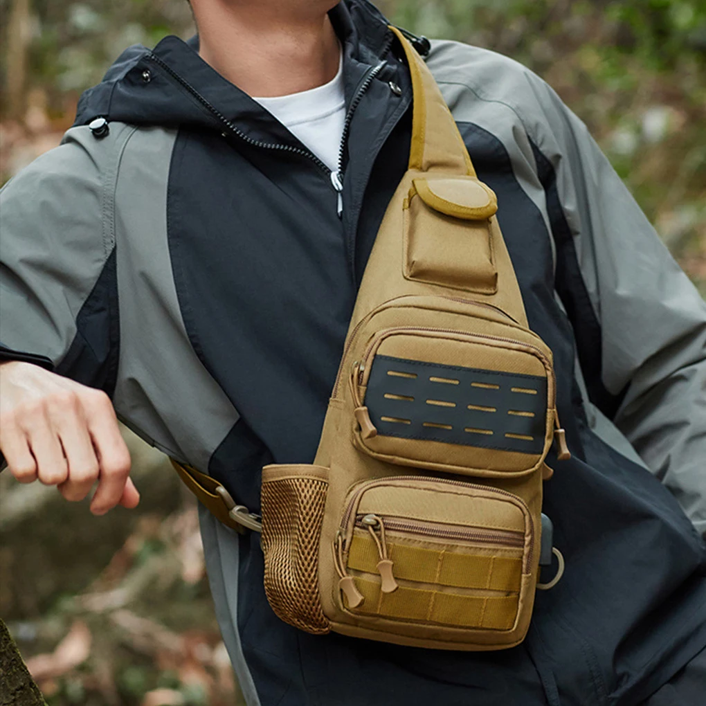 Simple Tactical Chest Bag Outdoor Sling Shoulder Bag Crossbody Pouch Camping Climbing Shoulder Backpack Handbag Hunting Bag