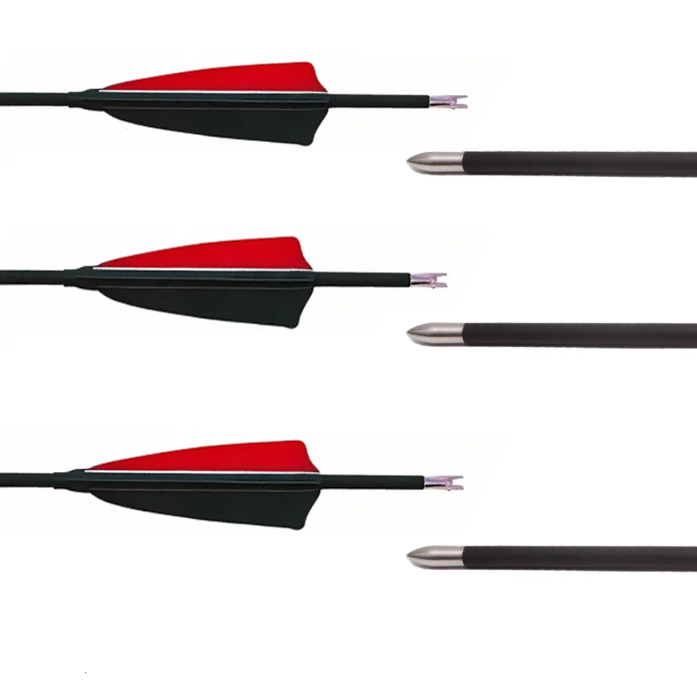 6/12/18 قطعة ID 4.2 مللي متر سهم كربون نقي 32 بوصة العمود الفقري 300 350 400 500 600 ل قوس منحني مجمع الصيد اطلاق النار #3