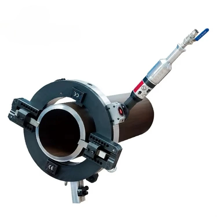 Portable OD Mounted Split Frame Pipe Cold Cutting and Beveling Machine - Electric/Pneumatic ISD-273 / ISF-273 for 114-273 mm