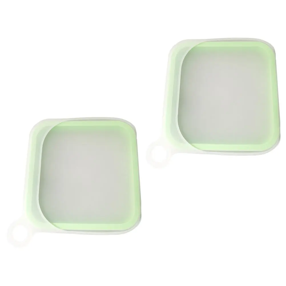 

2pcs Lunch Boxes Outdoor S wich Containers Toast Boxes Silica Gel Lid Food Storage Reusable Portable Kitchen Accessories Travel
