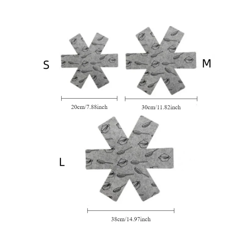 3pcs Non Woven Heat-resistant Mats Pads Heat-insulating Cloth Pot German Non Stick Pon Protective Kitchen Bowls Plates Felt image 5