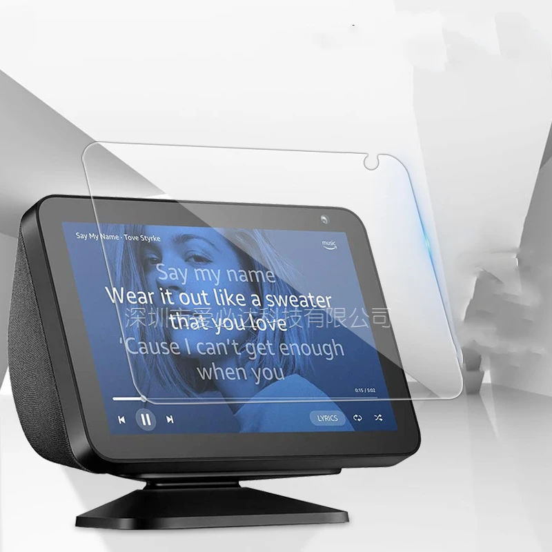 2 Pcs สำหรับ Amazon Echo แสดง8ป้องกันรอยขีดข่วน Screen Protector กระจกนิรภัย HD แก้วป้องกันฟิล์ม