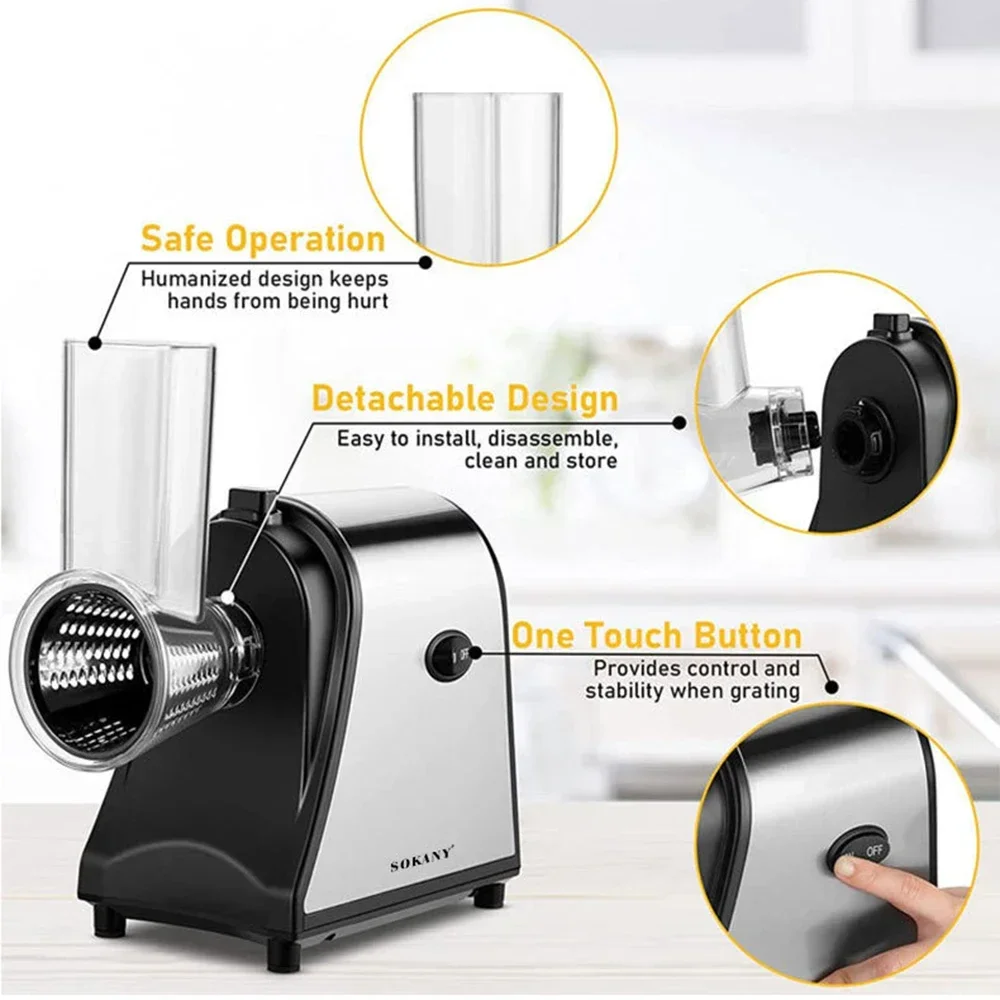 Misturador elétrico portátil liquidificador chopper 6 em 1 doméstico comercial suprimentos de cozinha de aço inoxidável