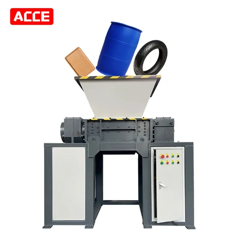 VANER ACCE Metal Shredder Machine Scrap Tire Wood Metal Waste Paper Plastic Shredders with CE