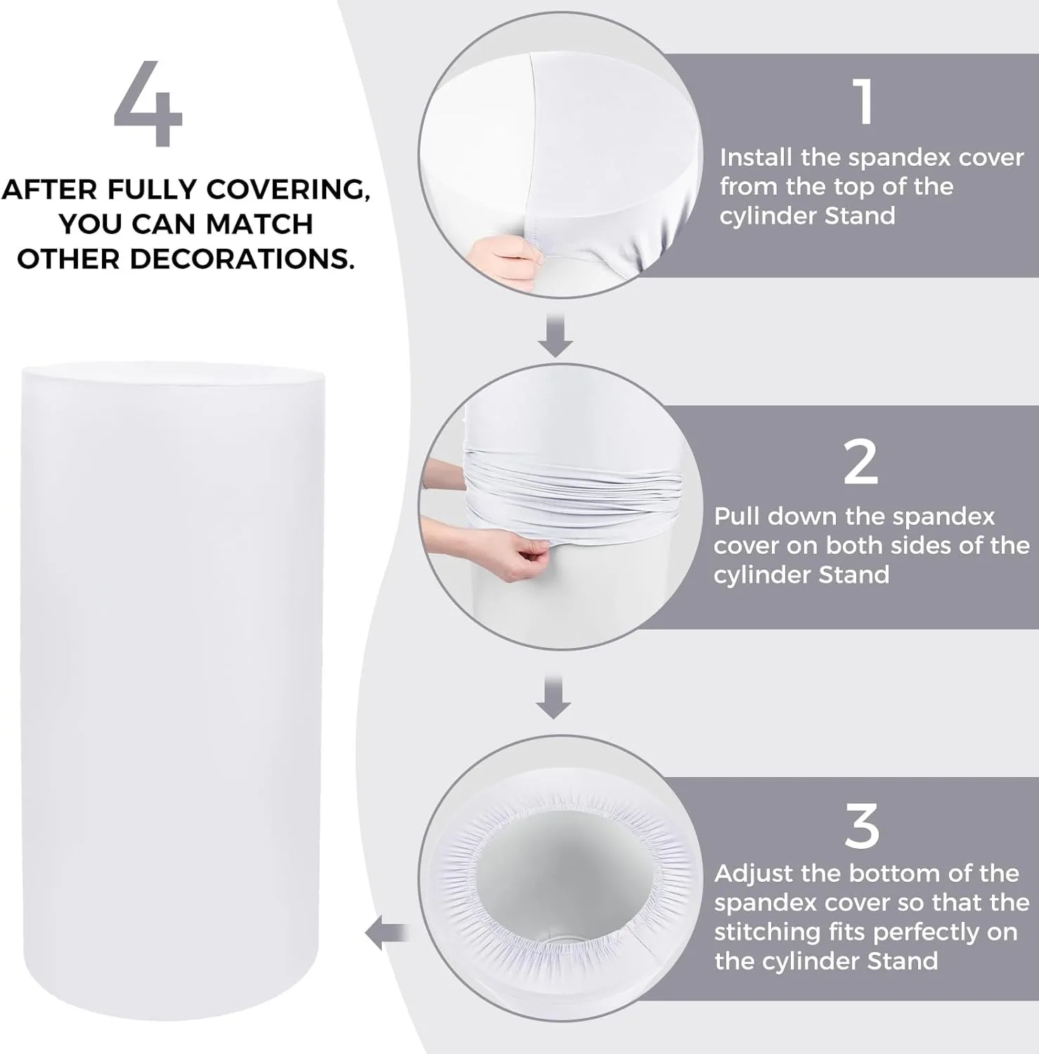 Rautenförmiges Muster Ballon Party Sockel Abdeckung Zylinder Geburtstag Baby Dusche Stoff Tischdecke Dekoration