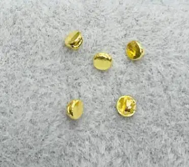 Sew DIY Decorative Toy Supply 3mm Flat Surface Buttons  Metal Round 3mm Minimum Flat Surface Buttons for Doll Garment ﻿