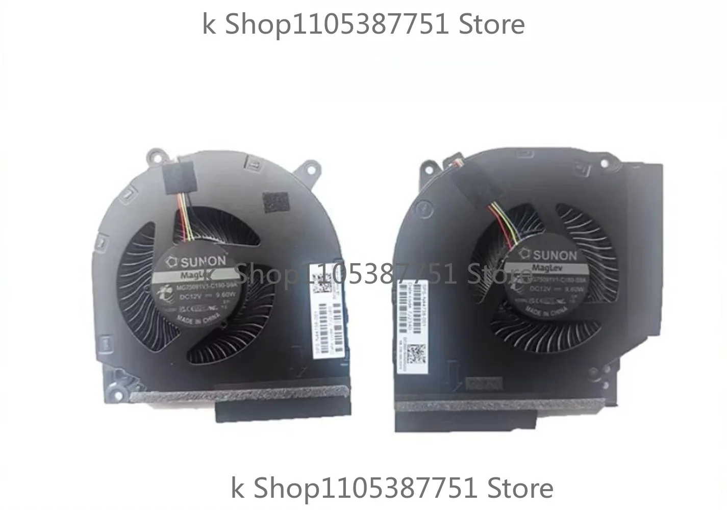 Ventilateur de refroidissement CPU/GPU pour ordinateur portable HP Victus 16-R/WD 16-AE TPN-C169/C170 MG75091V1-C180-S9A MG75091V1-C190