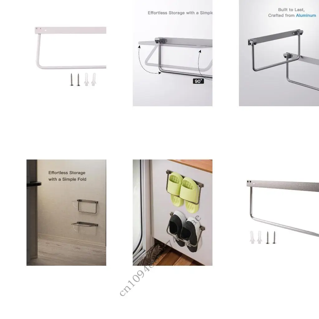 

Rustproof Aluminum Folding Shoe Shelf Hanging Shoe Organizers for Campers Organization and Travel Accessories