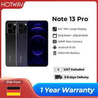 HOTWAV Note 13 Pro 4G Android 13 Mobile Phone 6.6'' HD+ 90Hz 8GB 256GB 50MP Camera Smartphone 5160mAh Battery Cellphone