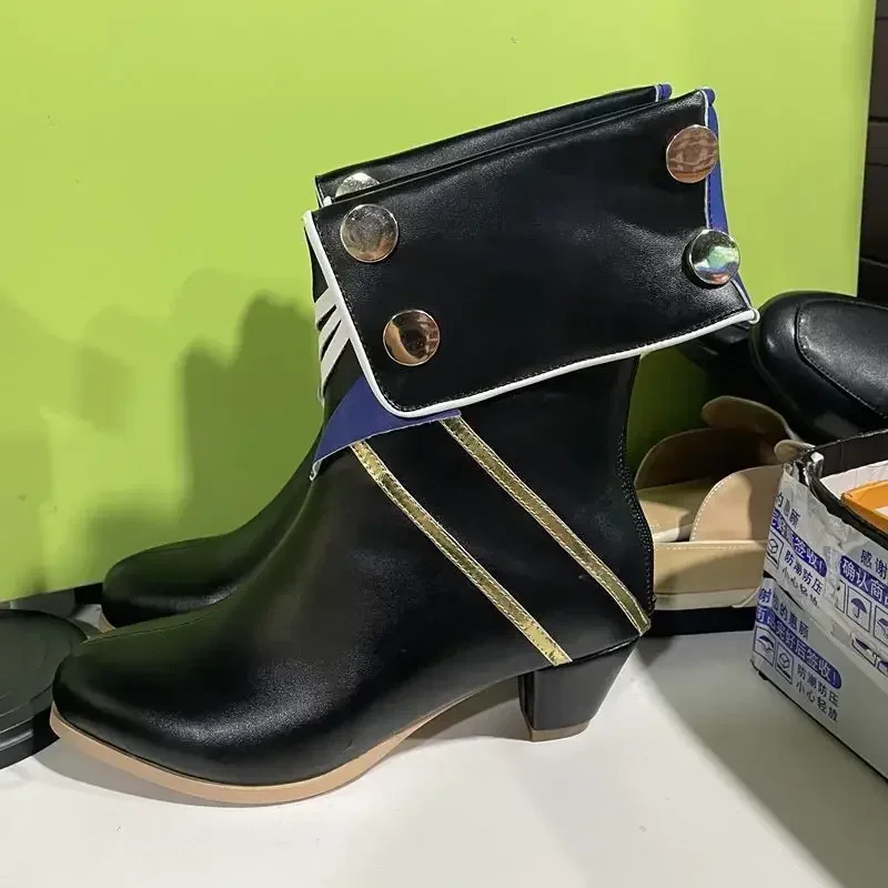 Honkai:Star Rail Serval Gepard Lange Hohe Stiefel Kurze Stiefel Cosplay High Heels Stiefel Schuhe Halloween Für Mädchen Jungen PU Leder Schuhe