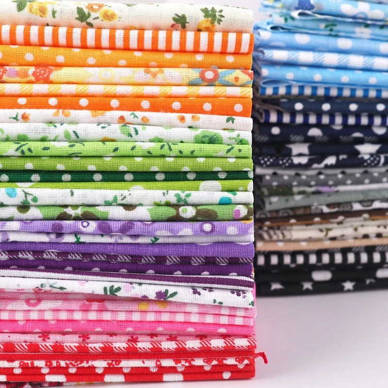  Printed Cotton Fabric for Sewing Quilting Fabrics for Patchwork Needlework DIY Handmade Accessories 25x25cm/50x50cm