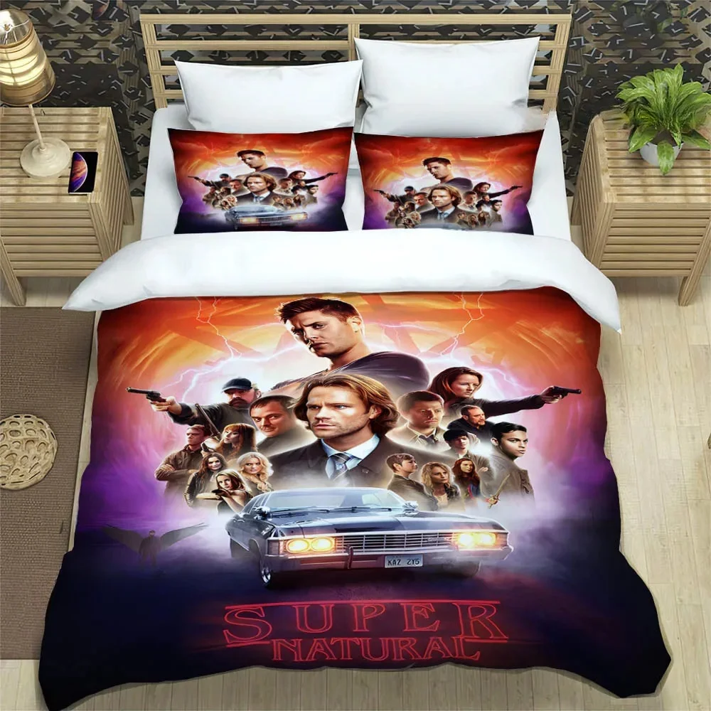 New TV Series Supernatural Bedding Set Single Twin Full Queen King Size Bed Set Adult Kid Bedroom Duvet Cover Set Home Textiles
