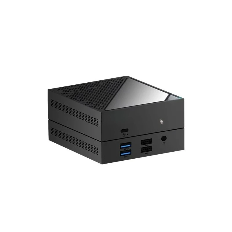 R5-6600U is equipped with 6400Mhz 6-core 12-thread mini computer 4.5GHz 4.0 SSD WIFI6 gaming computer
