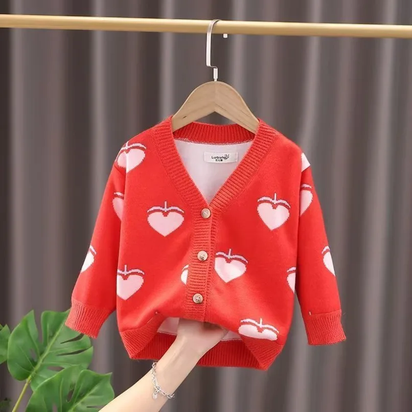 

Fleece Knitting Sweaters Girls Boys Baby Kids Children Cardigan Baby Girl Winter Clothes 2025 Vest Knitted Sweater