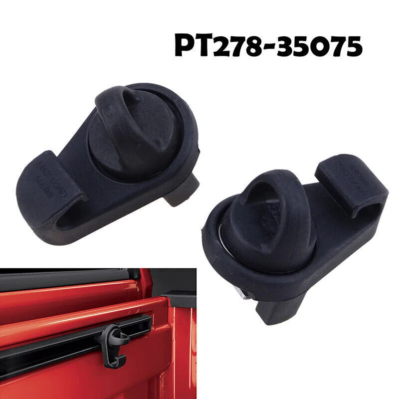 Truck Bed Tie Down Hooks Deck Rail For 2005-2023 Toyota Tacoma PT278-35075 Tie Down AnchorFor Tundra 07-19