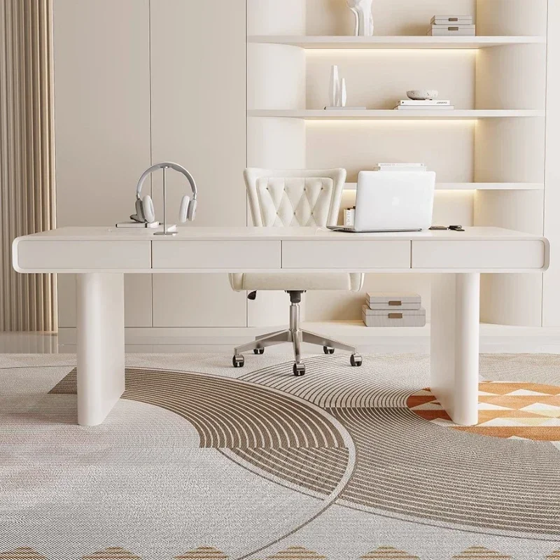 

Gaming Room Study Office Desk Tables Computer Luxury Elegant Corner Office Desk Modern Writing Bureau Pour Chambre Furniture