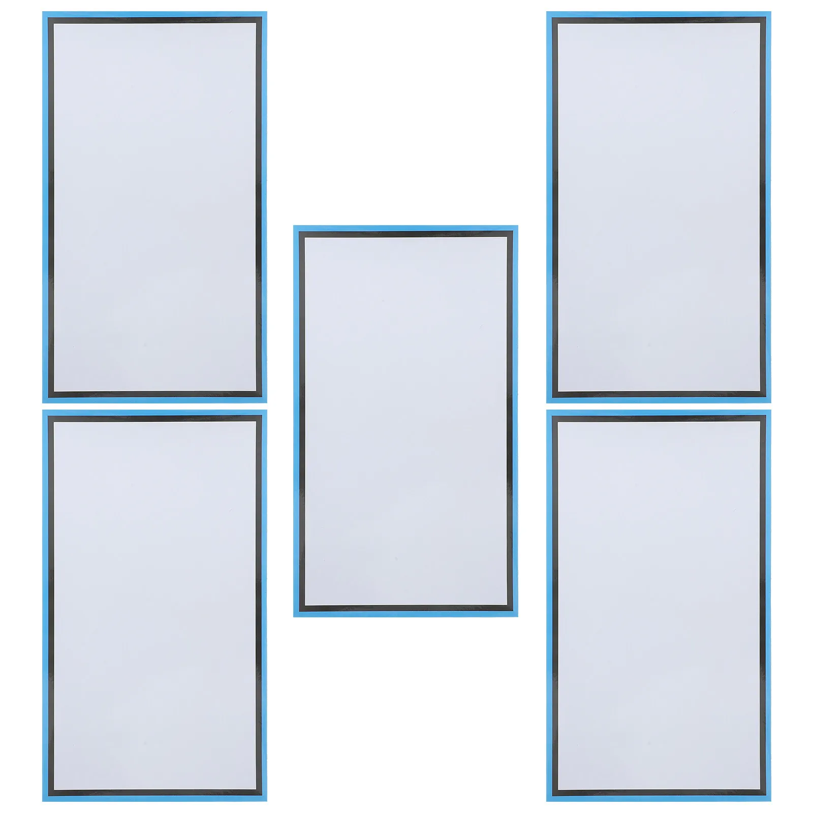 5Pcs Magnetic Dry Erase Fridge Board Reusable Whiteboard for Refrigerator to Do List Memo Shopping List Mini Wall Desk Organizer
