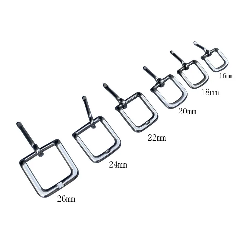 10pcs Stainless Steel Belt Buckle16mm Shoes Buckle Bridle Hardware Rein Accessory 18mm 20mm 26mm