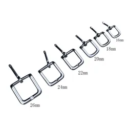 Boucle de ceinture en acier inoxydable, pour chaussures, 16mm, 18mm, 20mm, 26mm, 10 pièces
