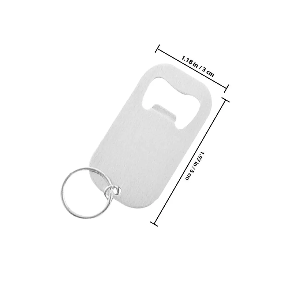 2Pcs Compact Stainless Steel Key Chain Bottle and Can Opener Multi Functional Beer Soda Cap Opener for Men Women Everyday Use