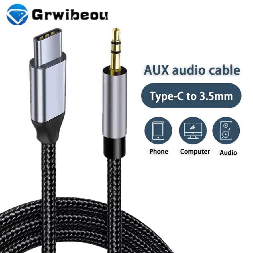 

Aux Audio Cable Usb Type C To 3.5mm Headset Speaker Headphone Jack Adapter Car Aux for Samsung S20 Plus Note 20 S21 Ultra Tab S7
