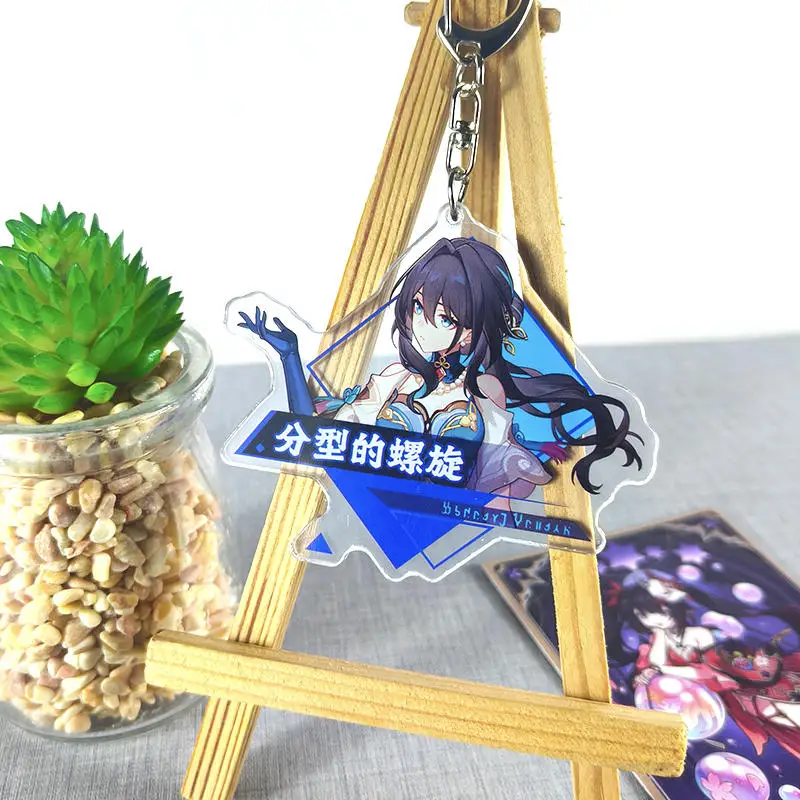 Anime acrílico Keychain Bag, Pendant Badge, Pins de broche, Honkai, Star Rail, Argini, Ruan, Mei Blade, Luocha, Jingliu Tema