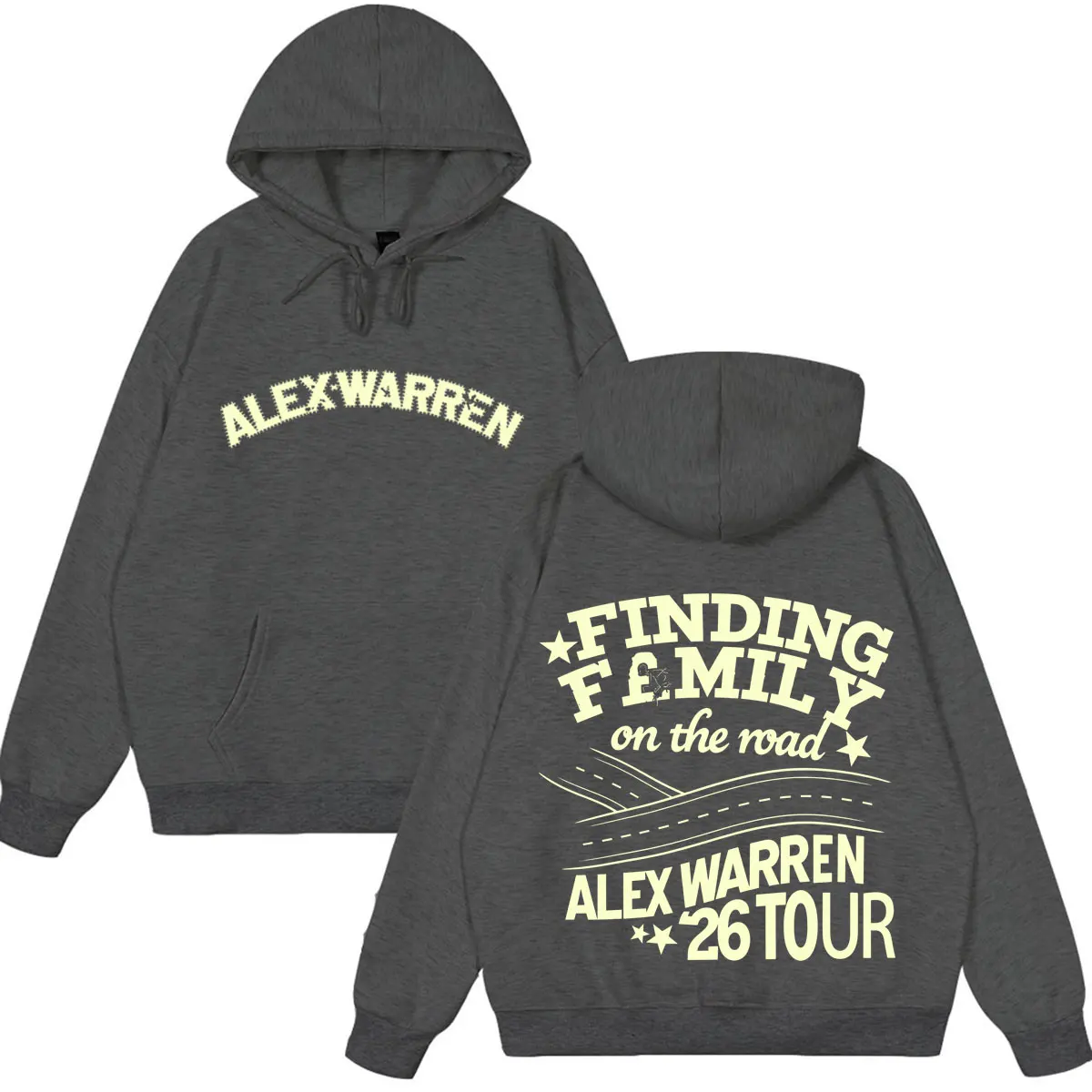 Singer Alex Warren 2026 Tour Print Hoodie Men Women Fashion Clothing Sweatshirt Autumn Winter Loose Casual Oversized Tracksuit