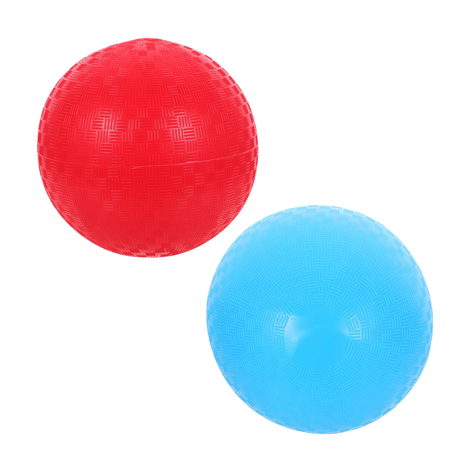2Pcs PVC Playground Balls Kids Standard Size Pure Color for Outdoor Soccer Kickball School Playground PVC Bouncy Kickbal