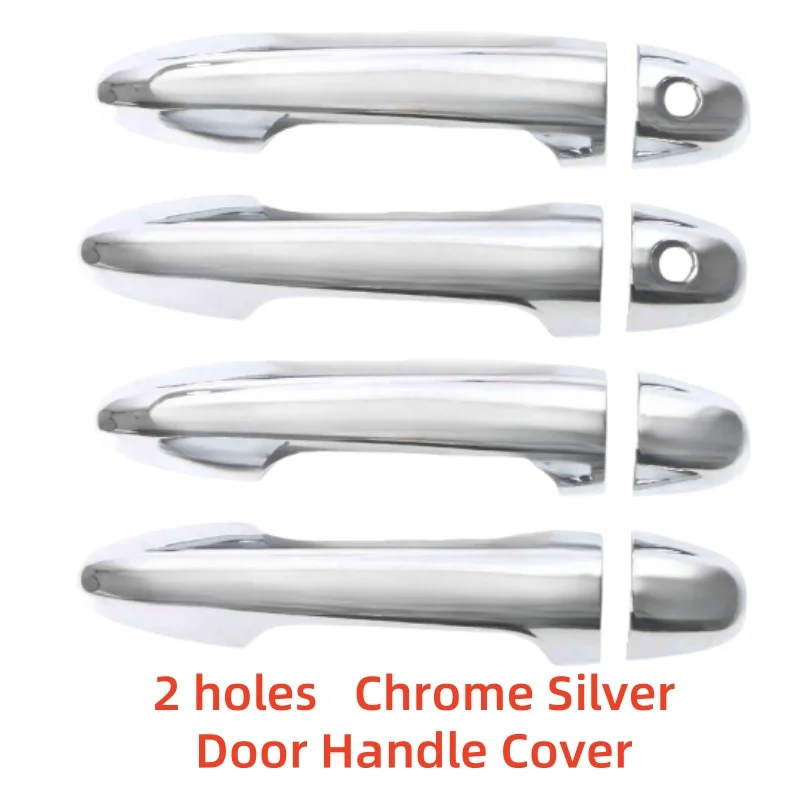 Car Modification Accessories Door Handle Cover Trim Paste Style Carbon For 4 Door Toyota HILUX VIGO REVO 2O16 2017 2018-2023 view 2