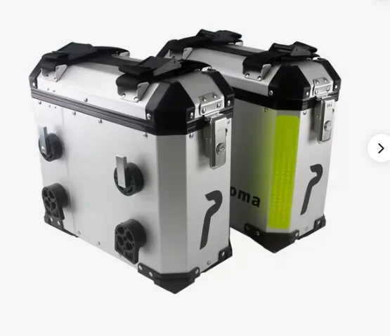 18L aluminum alloy side boxes three boxes tail box motorcycle decal trunk electric vehicle storage box quick dismantling model