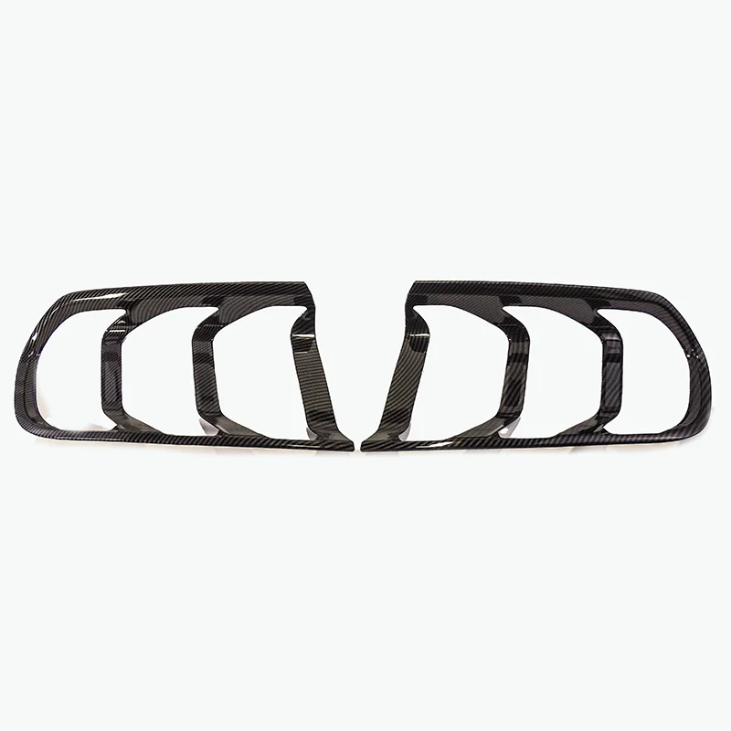 Car accessory auto body parts Carbon fiber taillight Cover tail light lamp Trim bezel surrounder For Ford Mustang 2015-2017