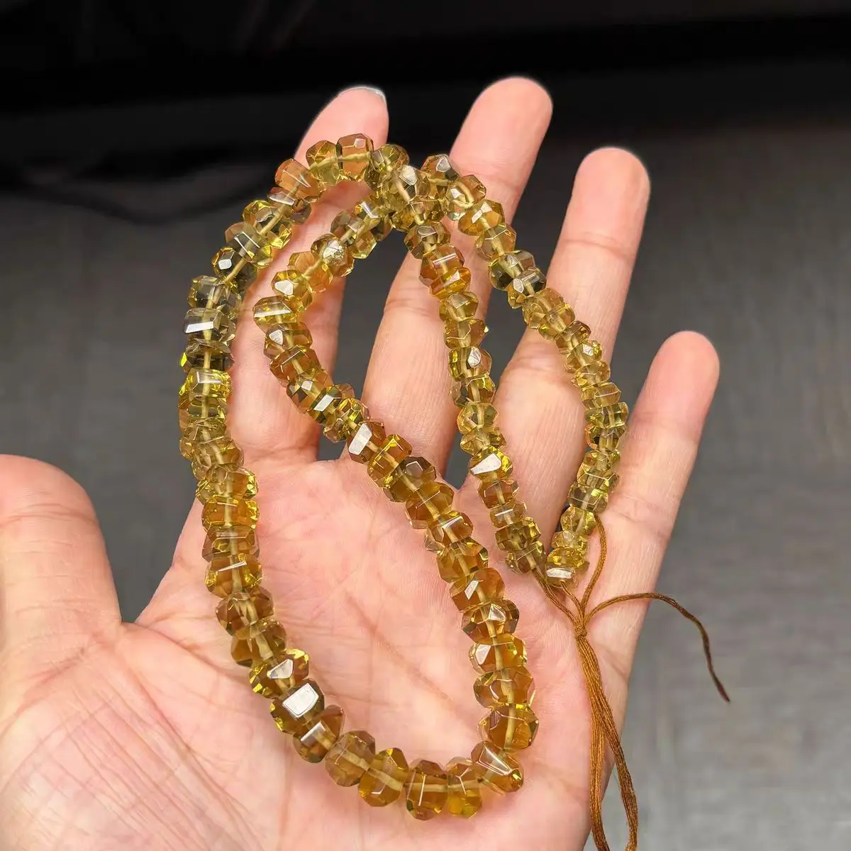 

Дымчатый кварц виски чай цвет кристалл граненый барокко 38 см оптовая продажа для DIY ювелирных изделий ожерелье свободные бусины природа