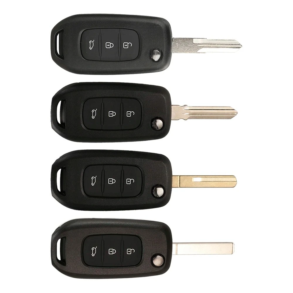 

1 шт., 3 кнопки, замена корпуса автомобильного ключа для Renault Sandero Dacia Logan Lodgy Dokker Duster ABS + металлический автомобильный брелок для ключей